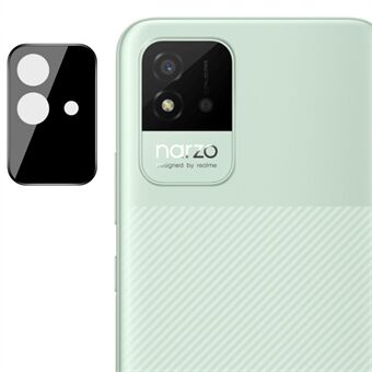 IMAK For Realme Narzo 50i kameralinsebeskytter herdet glass HD klar beskyttelsesfilm (svart versjon)