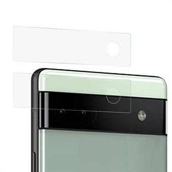 2 stk / sett for Google Pixel 6a herdet glass kameralinsebeskytter 2.5D Edge uten boble Ultraklar linsefilm