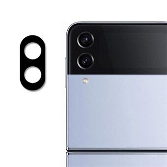 ENKAY HAT- Prince For Samsung Galaxy Z Flip4 5G Anti-slitasje Full dekning Bakkamera Linsebeskytter Silkeutskrift Herdet glass linsefilm