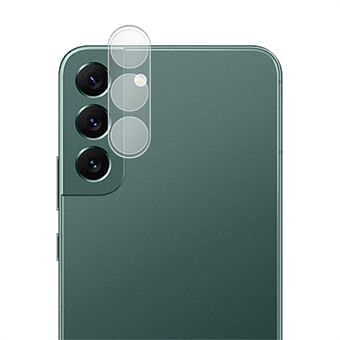 AMORUS for Samsung Galaxy S23 Plus kameralinsebeskytter Ultra klar anti- Scratch silketrykk Herdet glassfilm - gjennomsiktig