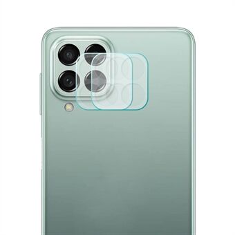 ENKAY HAT- Prince 2 stk/sett for Samsung Galaxy M33 5G (global versjon)/M53 5G kameralinsebeskytter 0,2 mm Ultra Slim Full Lim Høy Aluminium-silisium glassfilm