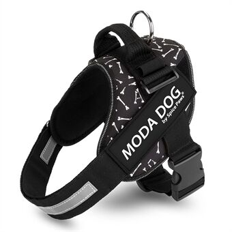 MODA DOG H047 Størrelse XS, Medium / Large Dog Sele Anti-Rush Easy Control Pet Vest - Peace Guard