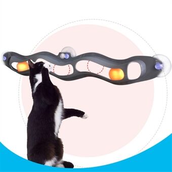 Cat Toys Interactive Track Ball leke Cat Praktisk Vindu Sugekopp Track Ball