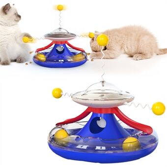 MZP-01 Cat-platespiller lekkende matleketøy Kjæledyrleketøy Funny Cat Stick Cat Feeding Roller Platespiller (FDA-sertifisert, BPA-fri)