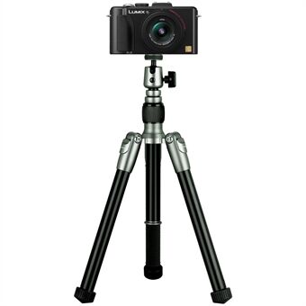 MOMAX Tripod Hero uttrekkbart Stand Monopod kamera fotograferingsstativ Selfie Stick med telefonklemme - grå