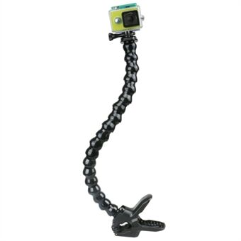 Jaws Clamp + 19-seksjons justerbar svanehalsarmfestesett for GoPro Xiaoyi SJCAM