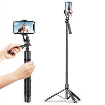 L16 Live Streaming Mobiltelefon Selfie Stick Kamera Stand Stand Gimbal Stabilizer Trådløs Bluetooth-fjernkontroll Telefonklipsholderstativ