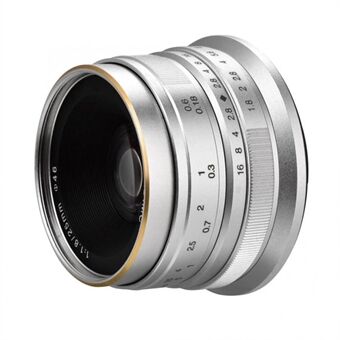 7ARTISANS 25mm F1.8 Prime Camera Lens Large Aperture Linse for Sony E Mount / Fujifilm / Canon EOS-M Mount Micro 4/3 Cameras A7 A7II A7R