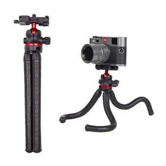 XILETU XBT-2 Fleksible Octopus Ben Desktop Tripod med sammenfoldet telefonholder