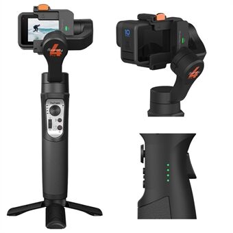 HOHEM iSteady Pro4 Action Kamera Holder Anti- Shake Håndholdt Gimbal Live Streaming Stabilisator med stativ for GoPro Hero / Insta360 One R