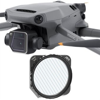 JUNESTAR JSR-1825-22 for DJI Mavic 3 optisk glass børstet blå filter Drone kamera linsefilter