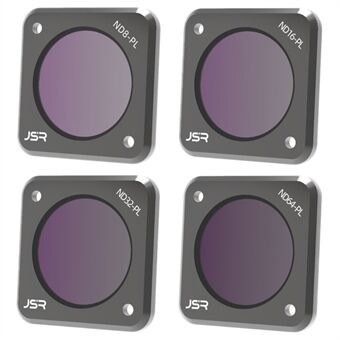 JUNESTAR JSR-1339-18 For DJI Action 2 4-i-1 ND8-PL ND16-PL ND32-PL ND64-PL Filter NDPL kameralinsetilbehør