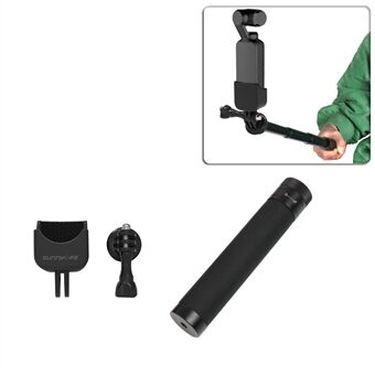 Sportskamera utvidelsesbrakettadapter med håndholdt forlengelsesstang for DJI Osmo Pocket 2