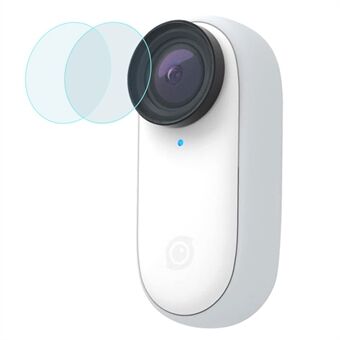 EWB8573_2 Gjennomsiktig herdet glass kameralinseskjermbeskytter for Insta360 GO 2