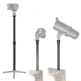 ADAI MC-60 Teleskopisk forlengelsesstang Selfie Stick med 1/4 tommers skrue for kardanstabilisator DSLR-kamera