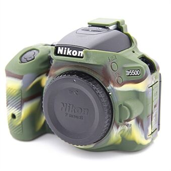 For Nikon D5500 D5600-kameraer Mykt silikonbeskyttende hudskallveske