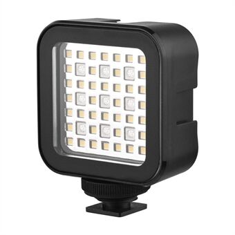 30 m / 98 fot bærbar vanntett RGB LED-videolys Dimbar lysstyrke Minikameralys 5500K Fargetemperatur med Cold Shoe 1/4 tommers skrue