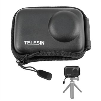 TELESIN OA-BAG-002 For DJI Osmo Action3 PU-skinn+EVA Oppbevaringsbeskyttelsesveske med halvåpen glidelås