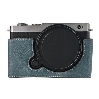 For Panasonic Lumix S9 Kameraveske Stor Utskjæring Litchitekstur PU Skinnbeskyttelsesdeksel