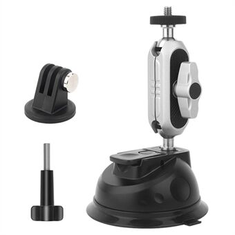 JUNNX JX-GP-07-A for GoPro-serien, Insta360 Go3 Sugekopp-holder actionkamera bilfeste stå