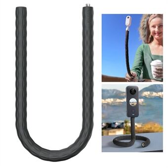 Ty-RXZJ-360 for Insta360 GO2 / ONE X2 / RS / R / X Fleksibel Twist Mount Mount Clamp Goose-Neck Stand Selfie Stick