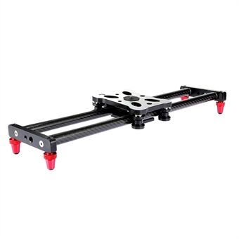 40-CF-SL Dolly-kameraslider 40 cm karbonfiberkamera-stabilisatorskinne for DSLR, mobiltelefon, med veske