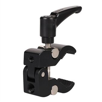 J025 krabbeklemme superklemme med 1/4" 3/8" tråd for DSLR rigg LCD-skjerm LED-lys Tripod Magic Arm