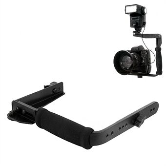 635 U-formet reversibel roterende Flash Håndholdt stabilisatorgrep for kamera videokamera Mini DV