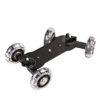 H024 For Canon 5D2 / 7D / 60D DLSR-kamera Videokamerafotografering Silent Glide Rail Desktop Mini Camera Rail Car